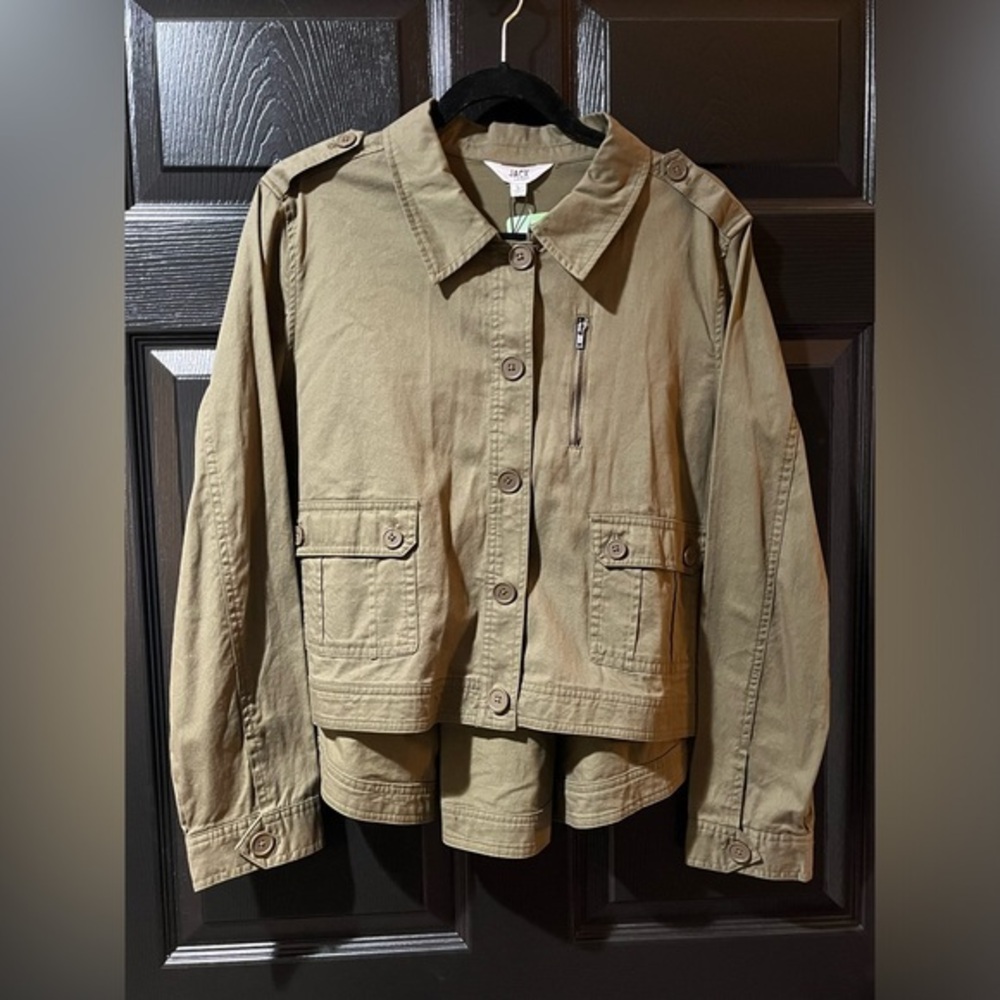 Jack by BB Dakota Cropped Army Jacket NWT